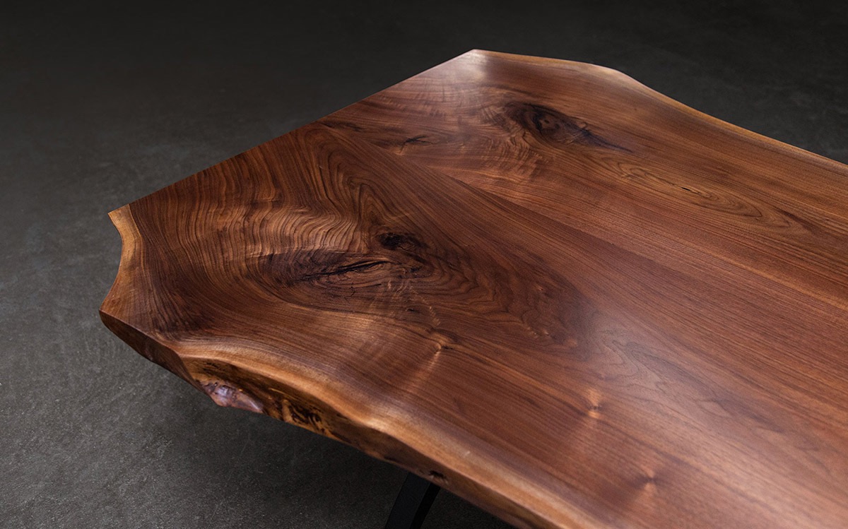 Library "Live Edge" Table